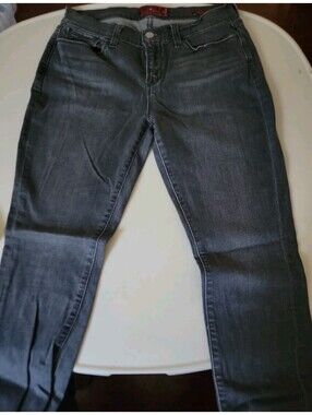 Lucky Brand Brooklyn Skinny Jeans Womens 8/29 Gray Black Wash 29 Inseam